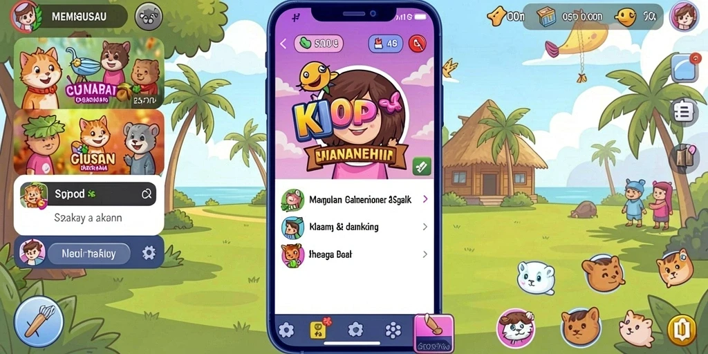 Fitur multiplayer yang memungkinkan bermain dengan teman.