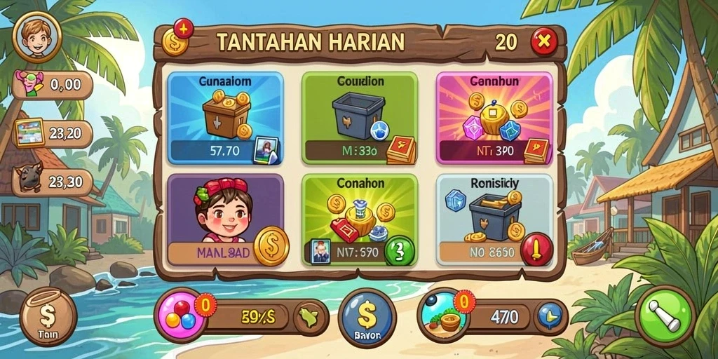 Item bonus unik yang meningkatkan gameplay.